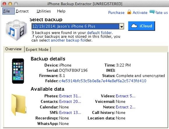 icloud backup extractor free