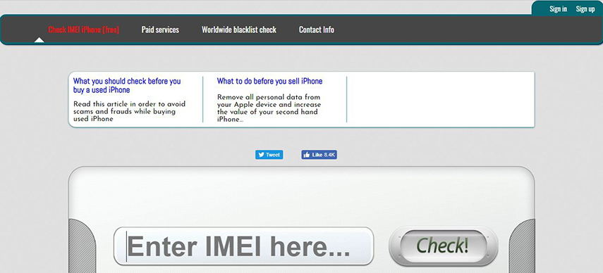 Top Best 7 Free iPhone IMEI Checker Online