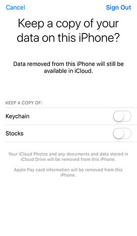 keep a copy of data