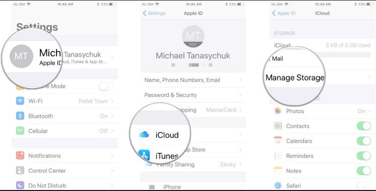 Check iCloud Backup