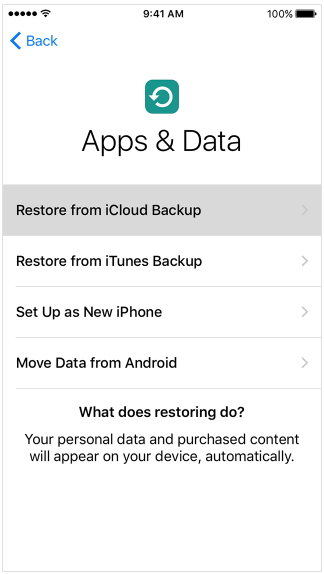 how to backup iphone to icloud ios10