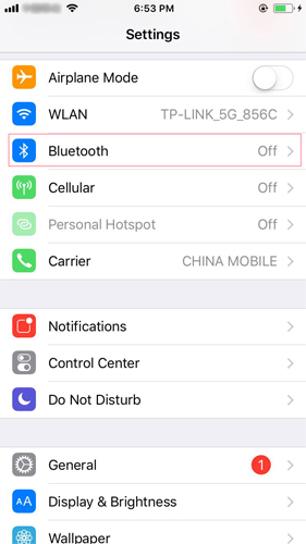 bluetooth iphone