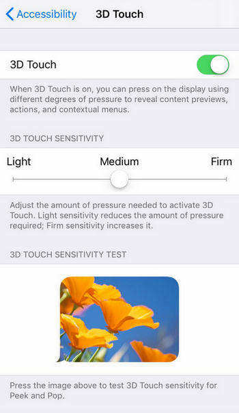 disable 3d touch