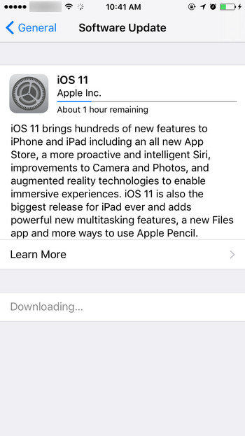 update ios on iphone