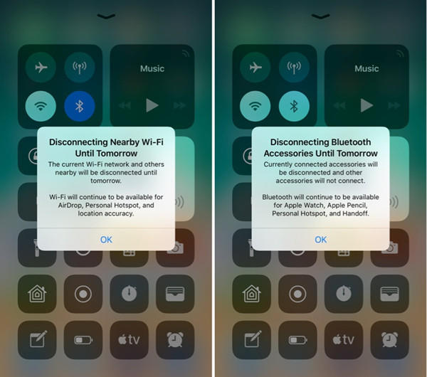iOS 11 Bluetooth and Wifi Confusion