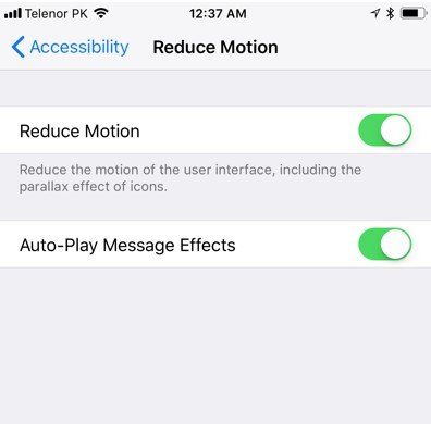 reduce motion