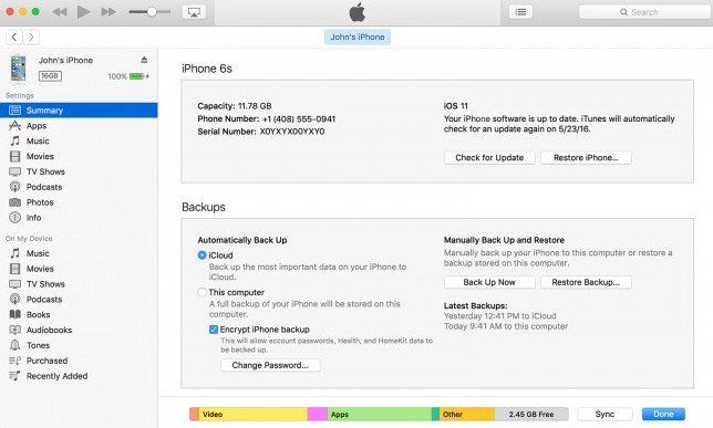 restore password protected ipad with itunes