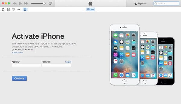 activate iphone with  itunes