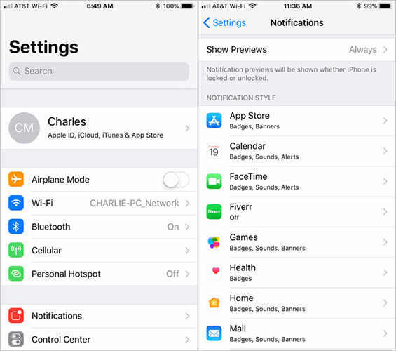 allow notifications