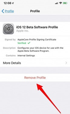 turn off software update notification iphone