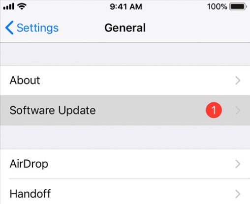 update the software