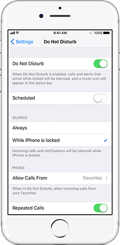 turn off do not disturb