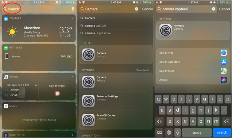 search camera