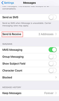 go to send and receive if sharing name and photo not available ios 13.5