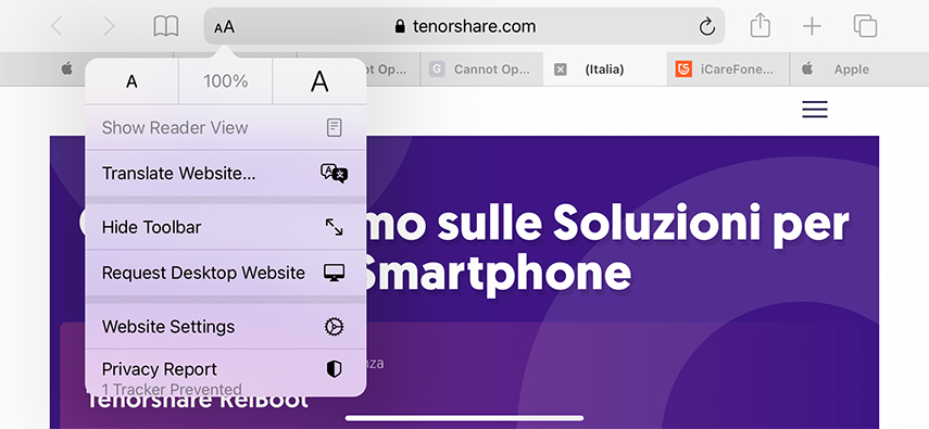 new safari features ios 14 – built in translation