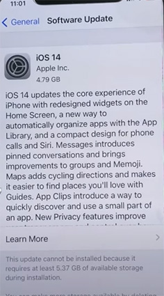 iOS 14.2 Download and install Option not Showing up on iPhone
