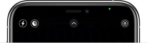 what is the green dot on iOS 14
