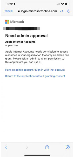 iphone 6s office 365 email keeps asking for password