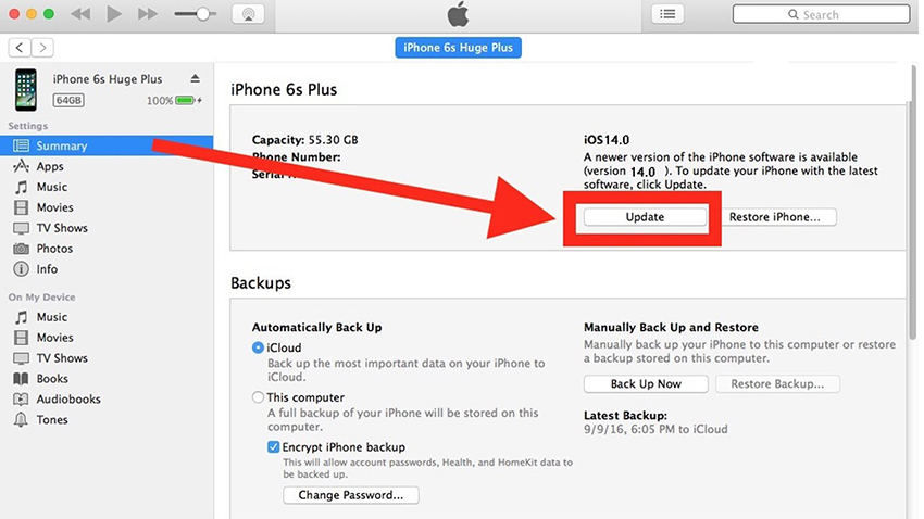 an update is required to activate your iPhone