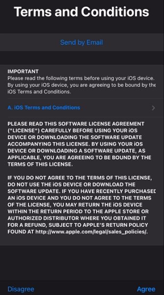 Fixed Ios 14 Install Stuck On Terms And Conditions