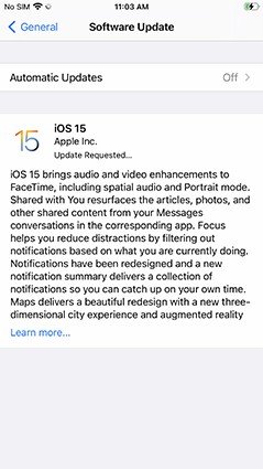 iphone using too much data - update software