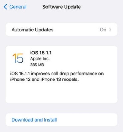 update to the latest ios version