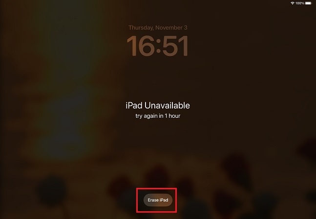 forgot ipad passcode erase ipad unavailable screen
