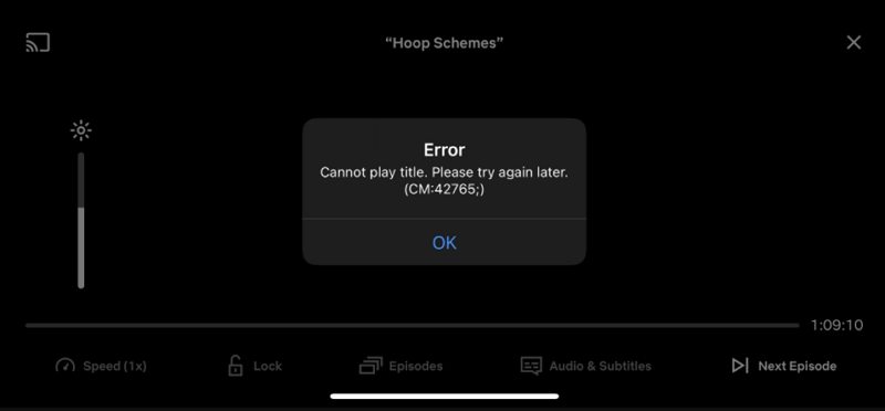 netflix cannot play title on ios 15