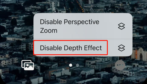 depth effect ios 16