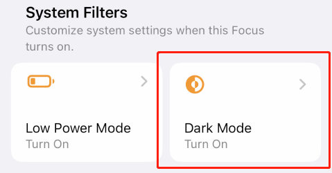 ios 16 dark mode