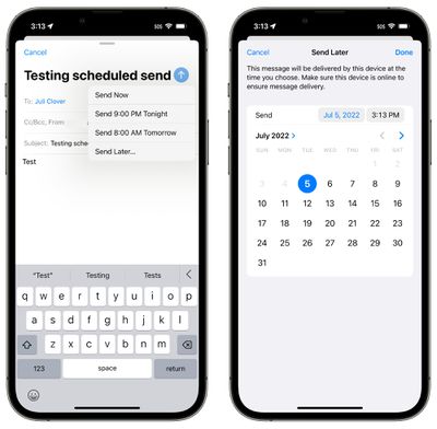 ios 16 email