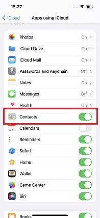 turn on calendar in iCloud