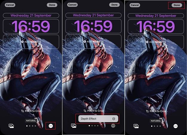 Enable Depth Effect iOS 26