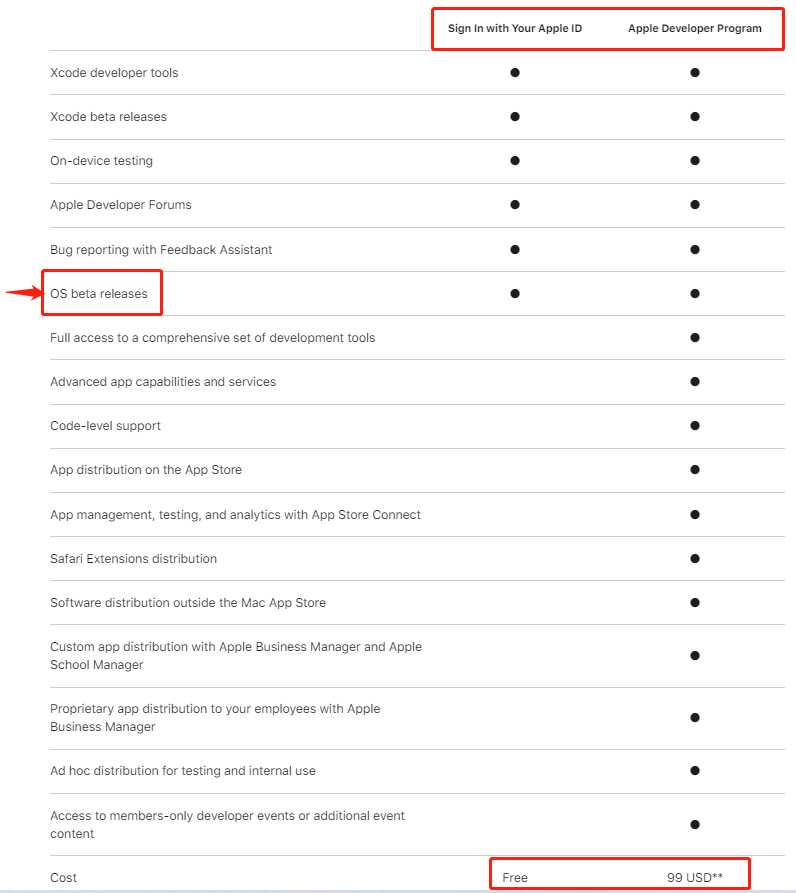 apple id vs developer account