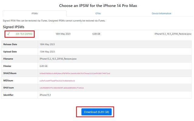 downgrade ios 17  with itunes