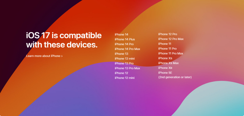 ios 17 compatible devices