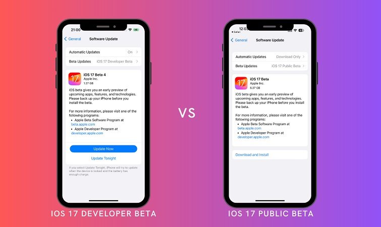 Developer Beta Vs Public Beta, Differences Comparison (iOS 17/18 Beta)