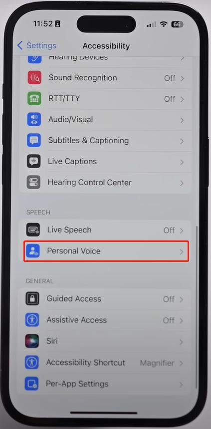 How to use Personal Voice in iOS 17