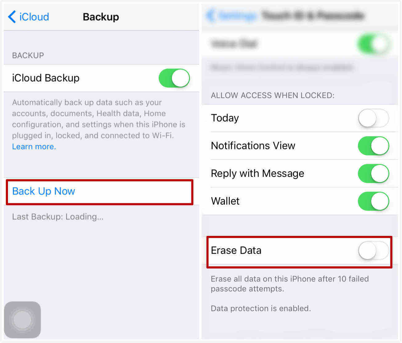 ios 9 cellular data usage settings not working