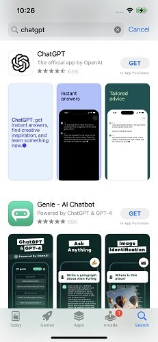 download chatgpt ios