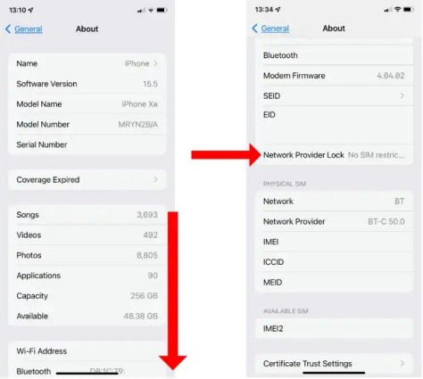network provider lock
