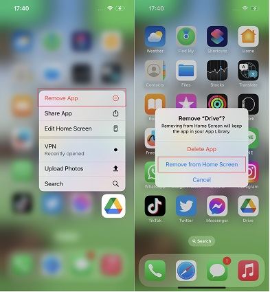 how to delete hidden apps on iphone