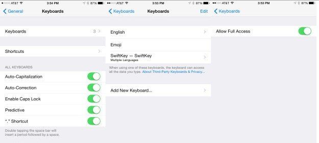 replace ios 8 default keyboard