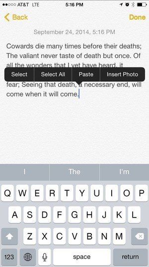 ios 8 default keyboard
