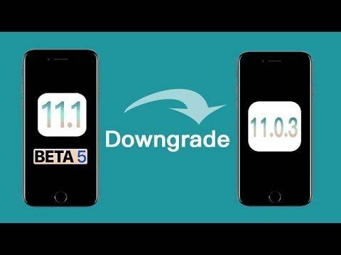 downgrade ios 11.1 beta 5 to ios 11.0.3