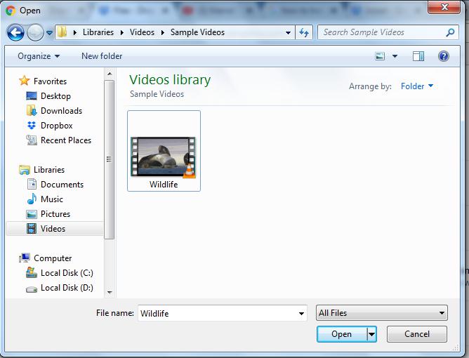 select file
