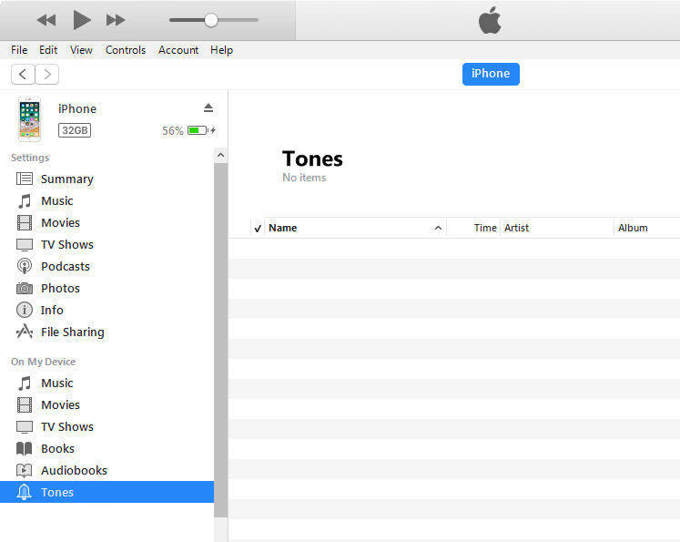  iPhone detected in iTunes