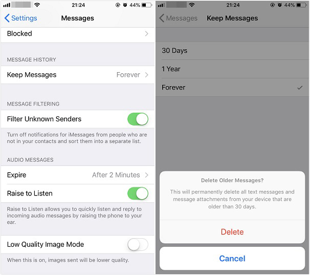 how to save text messages from iphone with times