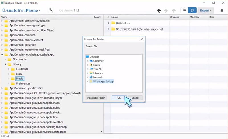 chatstorage.sqlite to android