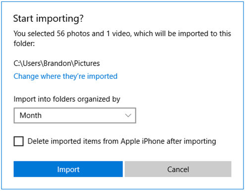 import photos
